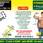 AFFICHETTE  OFFRE TARIFAIRE FITNESS PARC ISSY 