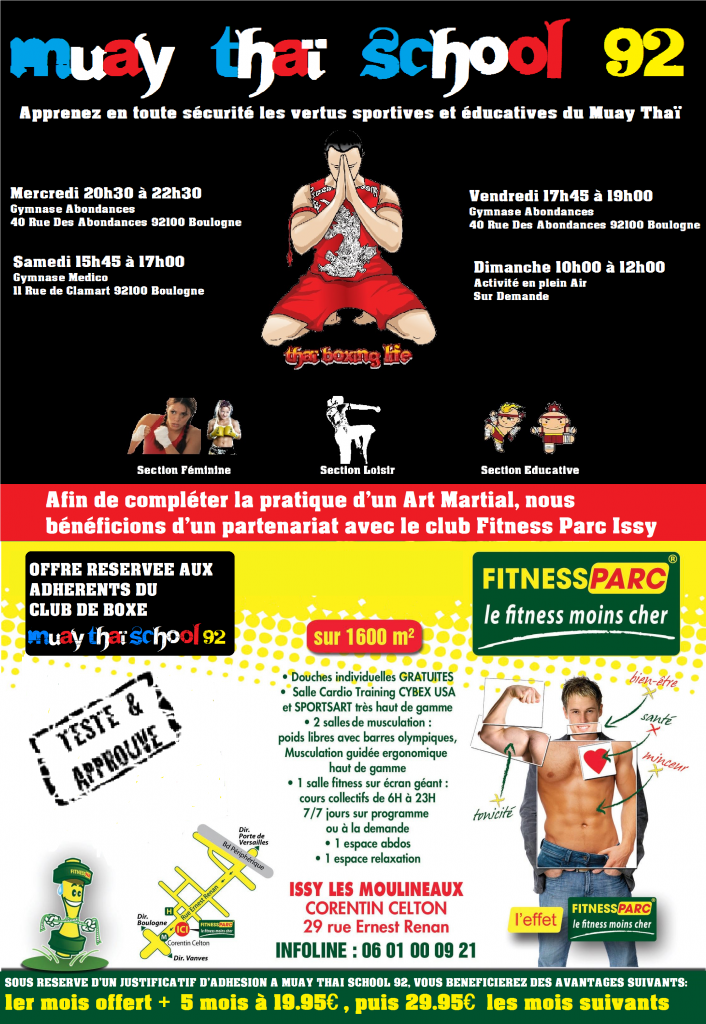 AFFICHE OFFRE TARIFAIRE FITNESS PARC ISSY